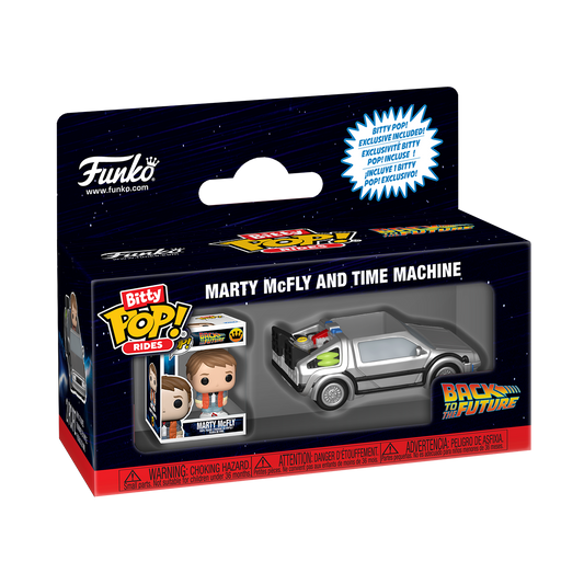 Bitty Pop! Rides Marty McFly and Time Machine - US 8976