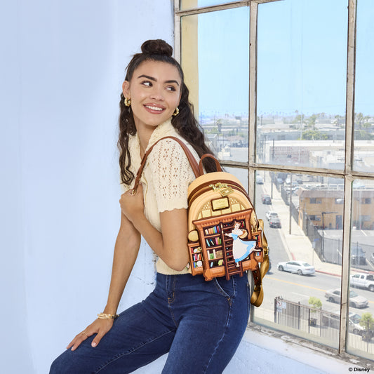 D23 Exclusive Beauty and the Beast Belle Book Shop Mini Backpack - US 3594