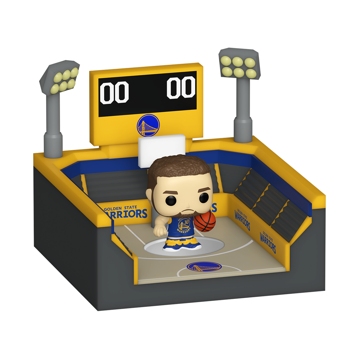 Bitty Pop! Towns Stephen Curry & Basketball Arena - US 2293