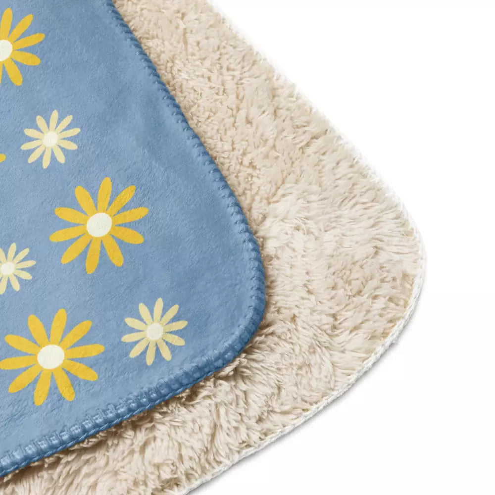 Gilmore Girls I Love You A Thousand Yellow Daisies Sherpa Blanket - US 3184