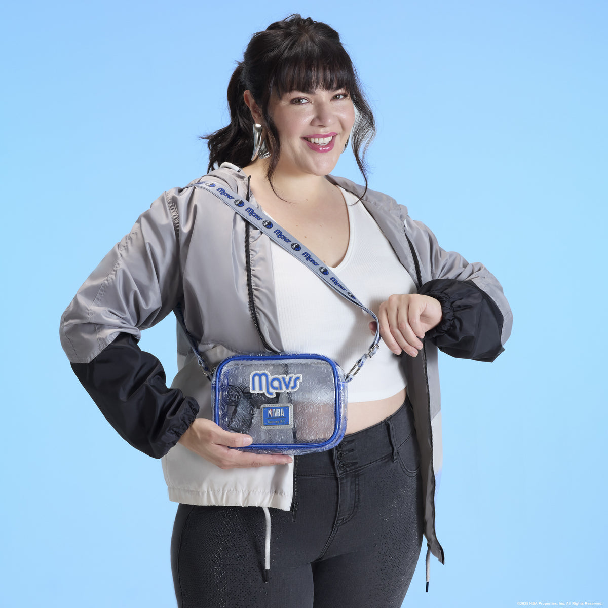 NBA Dallas Mavericks Clear Crossbody Stadium Bag - US 6434