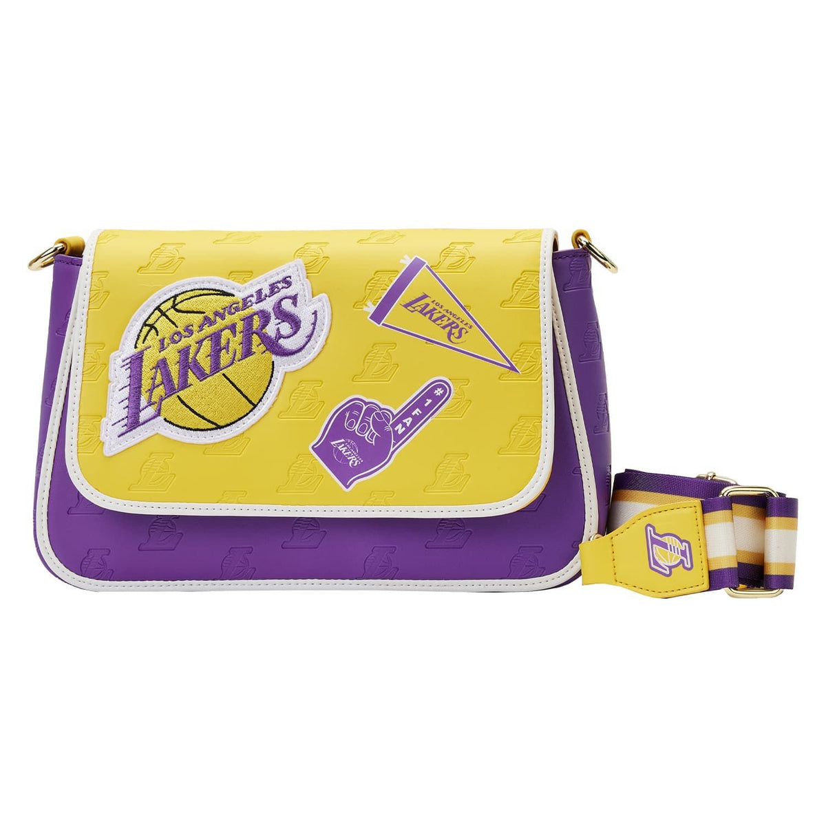 NBA Los Angeles Lakers Patch Icons Crossbody Bag - US 3508