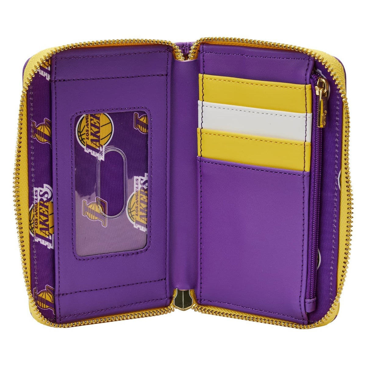 NBA Los Angeles Lakers Patch Icons Zip Around Wallet - US 9615