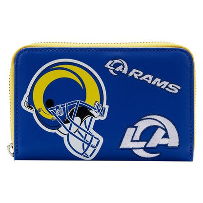 NFL Los Angeles Rams Patches Zip Around Wallet - US 7344