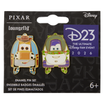 D23 Exclusive Toy Car Story 2-Pack Pin Set - US 8477